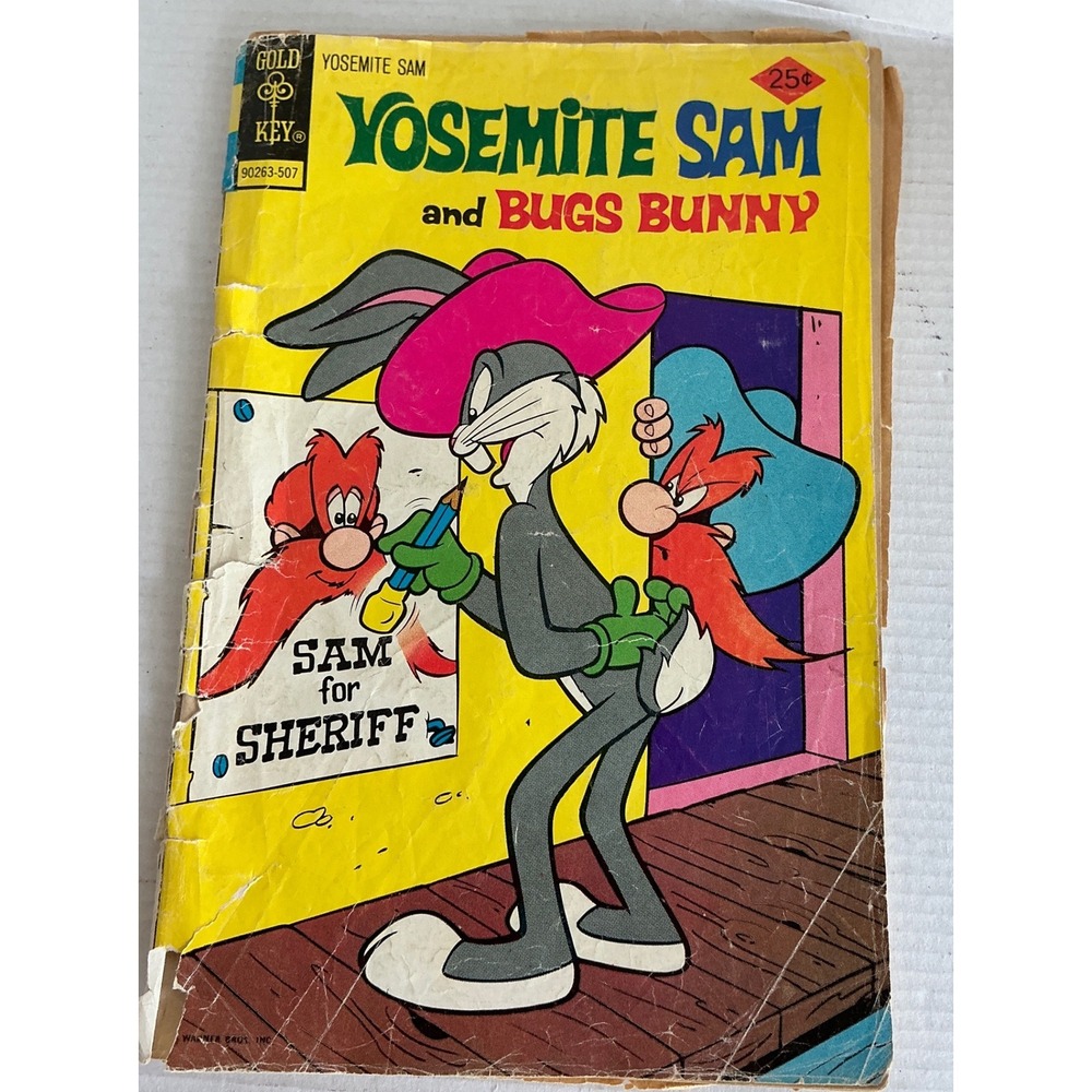 Gold Key‎ Vintage Yosemite Sam and Bugs Bunny Comic Book No 29 1975 Bronze Age